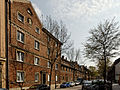 Houses Fluegelstrasse 2 to 22 in Duesseldorf-Oberbilk, from the northeast.jpg