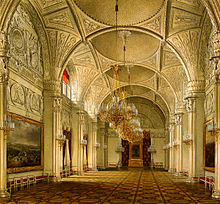 Hau. Interiors of the Winter Palace. The Alexander Hall. 1861.jpg