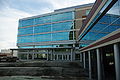 Steps leading up to the main entrance of the w:Hillsboro Civic Center.