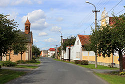 Hlohovčice, main street.jpg