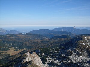 Reiter Alm: Geographische Lage, Landschaft, Geologie