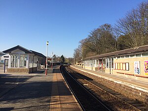 Horsforth állomás peronja, 2020 március