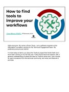 How to find tools to improve your workflows, Wikimania 2021