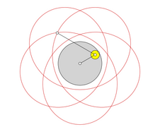 Hiptrochoid splątany z 15 punktami przecięcia