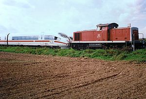 Transfer of an ICE near Arsbeck