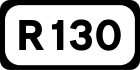 Straßenschild R130}}