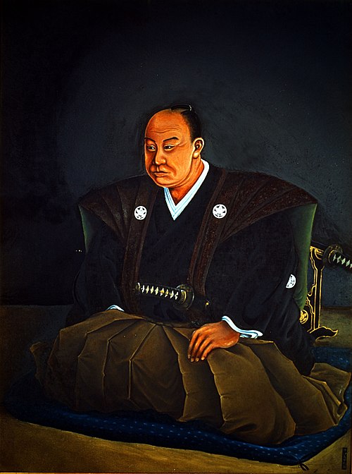 Portrait of Ii Naosuke, painted by his third son Ii Naoyasu. Echigo Province Yoita Domain 10th lord) Gotokuji (Setagaya-ku, Tokyo). Setagaya-ku design