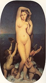 Venus Anadyomene by Jean-Auguste-Dominique Ingres, completed in 1848