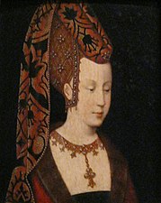 Anonyme, Portrait présumé d'Isabelle de Portugal, vers 1500.