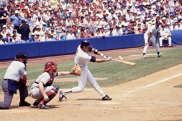 Clark playing for the New York Yankees in 1988