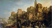 Jacques de Molay, Grand Maitre de l'Ordre du Temple, prend Jérusalem en 1299 (1846), musée de l'Histoire de France, château de Versailles.