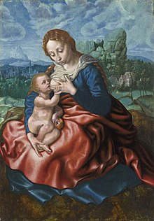 Jan Sanders van Hemessen, mid-16th century. Jan Sanders van Hemessen -The Virgin of Humility.jpeg