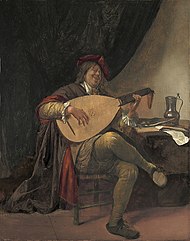 Self-Portrait playing the Lute