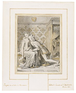 Lavis d'encre de 1816, collection privée.