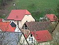 old church and surrounding historical homes