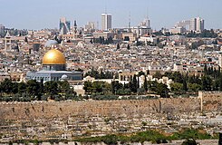 Jerusalem, viewed from the ఆలివ్ పర్వతం