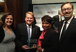 Jim Heath and colleagues from WBNS accept Walter Cronkite Award 2013.jpg