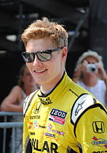 Josef Newgarden went fastest in post-qualifying practice. Josef Newgarden at the 2012 Indy 500.jpg