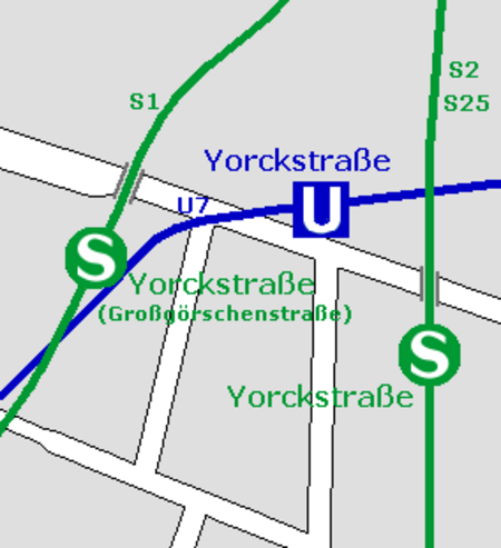 Kaart Yorckstraße