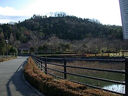 鏡山城遠景