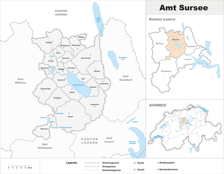 Karte Bezirk Sursee 2009