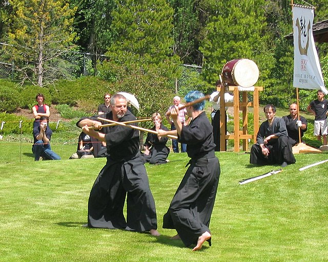 An example of modern nitōjutsu practice.