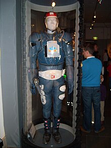 The suit of Kenny Starfighter at Stockholm City Museum. Kenny drakt 1.JPG