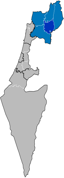Fayl:Kinneret subdistrict in Israel.svg üçün miniatür