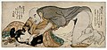 Kitagawa Utamaro 1753 – 1806 Male Couple c 1802 size half-size oban horizontal yoko-e 16-3 x 36-2 cms woodblock color print.jpg