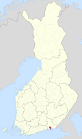 Kaart met de locatie van Kotka
