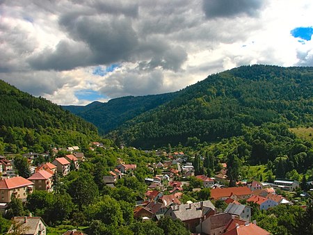 Kremnicke vrchy from Kremnica