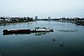 Kuban River in Krasnodar city. Water-carriage and sport. Kayaks.jpg