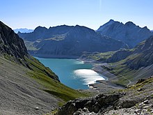 panorámica lago Lünersee