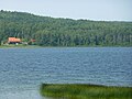 Lac Matapédia vu à partir du parc Pierre-Brochu de Sayabec