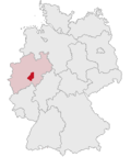 Localização de Distrito de Mark na Alemanha