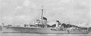 German destroyer Z2 <i>Georg Thiele</i> Type 1934 class destroyer