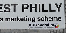 Sticker from the American Indian activist community of West Philadelphia in Philadelphia PA US. Lenapehoking.jpg