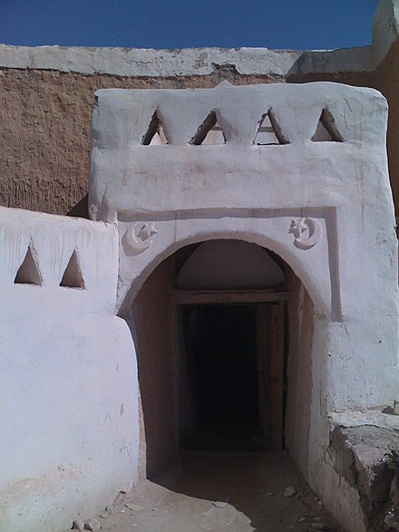 Wall entrance in the old town