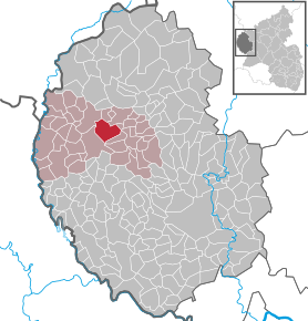 Poziția Lichtenborn pe harta districtului Eifelkreis Bitburg-Prüm
