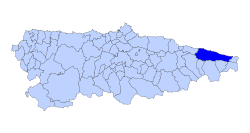 Location of Llanes