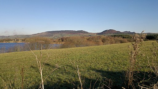 Looking over Tittesworth Reservoir towards The Roaches and Hen Cloud - geograph.org.uk - 3250838