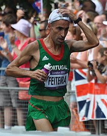 Luis Feiteira finished forty-eighth in men's marathon. Luis Feiteira - 2012 Olympic Marathon.jpg