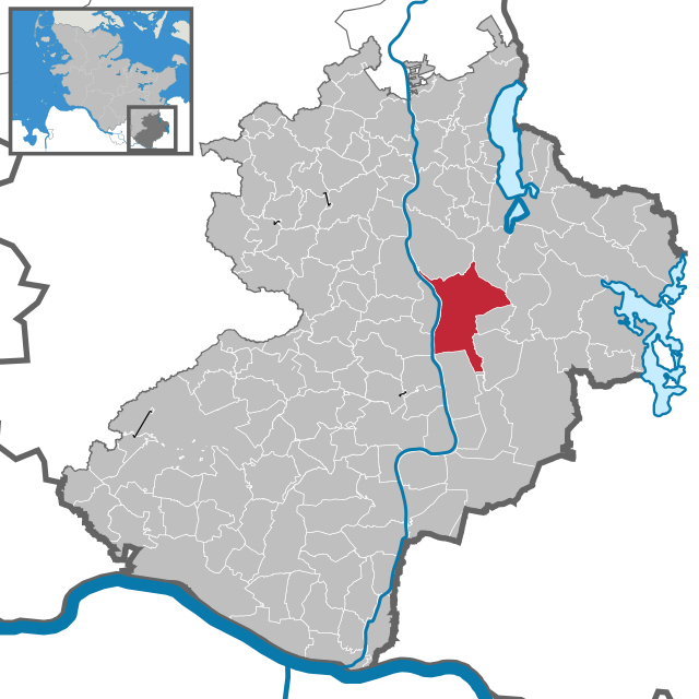Möllns läge i Schleswig-Holstein