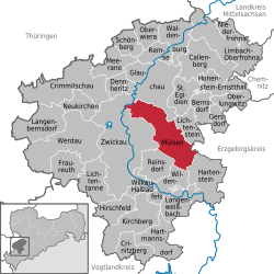 Mülsen - Carte