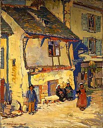 M.Elizabeth Price, The Wine Shop, Quimperle, Brittany, oil on canvas, by 1921.jpg