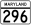 MD Route 296.svg