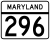 Oznaczenie trasy Maryland 296