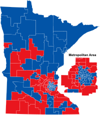 Districts won MN House 2008 seats won.svg