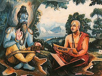 Madhvacharya along with Vedavyasa Maharshi are depicted in this portrait Madhva8.jpg