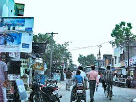 Straatbeeld in Mainpuri